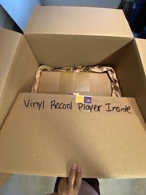 Record player int box