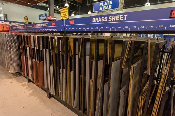 Brass or Copper sheets? We have it! Multiple pre-cut sizes available for your convenience. Larger sheets available as well as remnants!