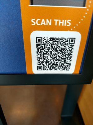 Scan to download app and pay via your Amazon prime account at the register.