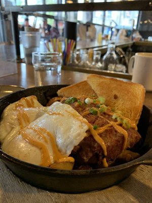 Hangover skillet with corned beef hash