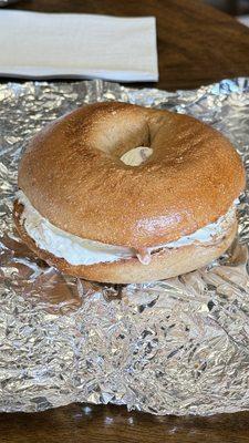 Cheese cream bagel