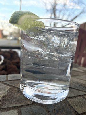 Gin & tonic -- tasty and refreshing