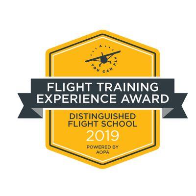 2019 AOPA Distinguished Flight Award (second year in a row)