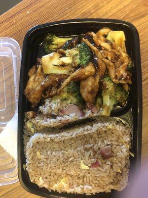 Chicken and broccoli