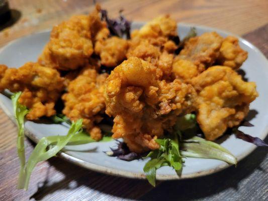 Fried oysters