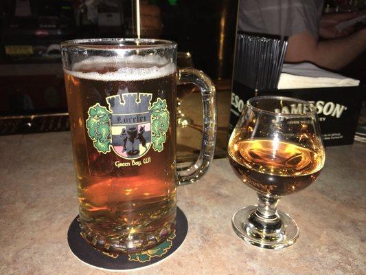 Beer and bourbon!