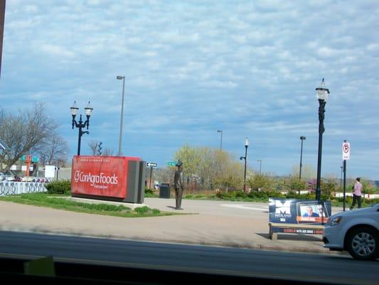 Chef Boyardee stands alone..from across the street.