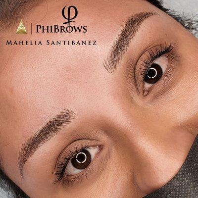 Microblading for a natural look.