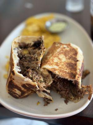 Vaca Frita Burrito