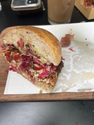 Kimchi beet reuben