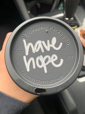 Writing on lid