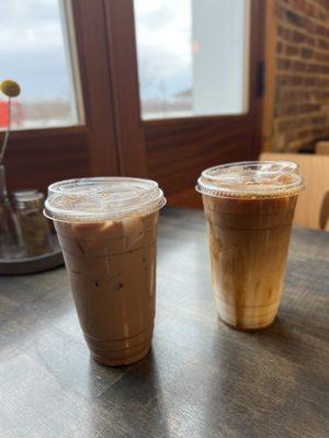 Iced Puppy Chow (drink special) & Iced Dulce De Leche