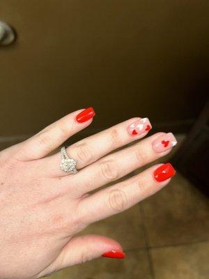 Valentines nails