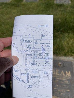 If you can't find a grave, stop in the office and they'll provide you with a map.