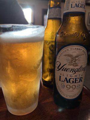 Ice cold Yuengling