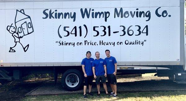 Three skinny wimps with there awesome truck!