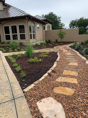 Beautiful aged native mulch