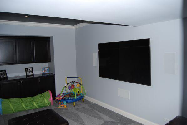 75" Sony LED Sonance In-Wall Speakers