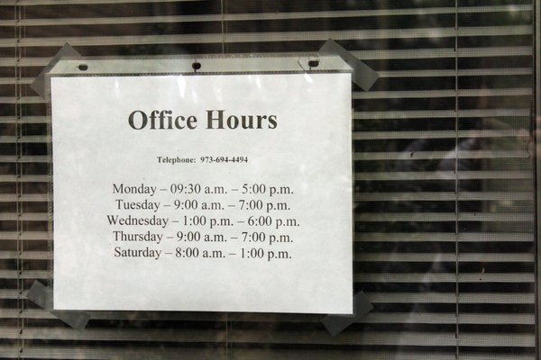 Here's our office hours.