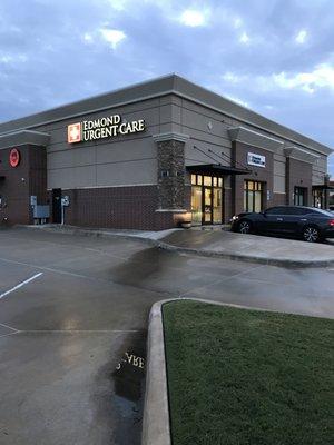 North Side of the Building and home of the Edmond Urgent Care