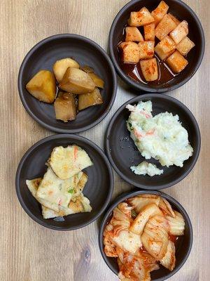 Side dishes (typically called Banchan), comes with your order- complimentary