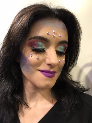 Mermaid festival makeup