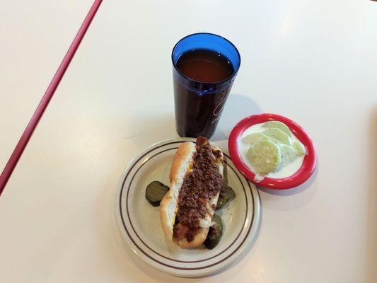 Original plus cucumber salad and a fountain beverage