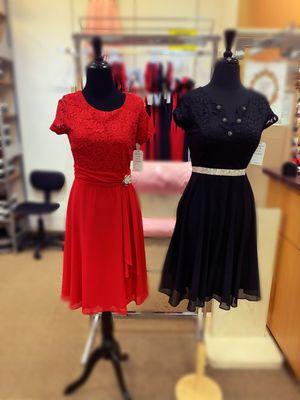 New Dresses  Red Dress is $69.99 Black Dress is $66.99