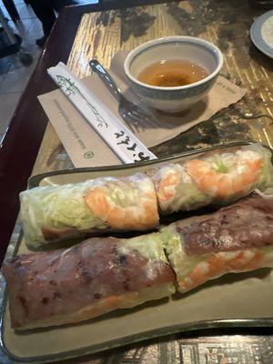 Combination Spring Rolls.