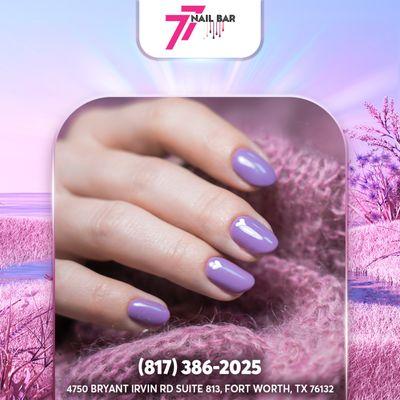 Dive into elegance with our stunning purple nail shades, adding a touch of sophistication and allure to your fingertips!