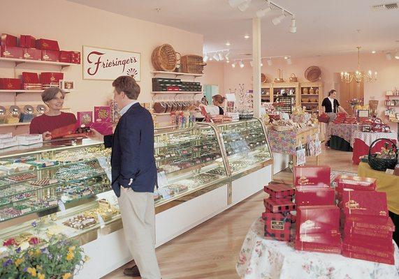 inside store - friesingers fine chocolates Springboro Ohio