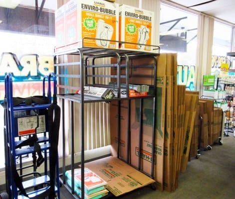 Moving?  In addition to truck, can and trailer rentals, we stock a wide variety of moving supplies.