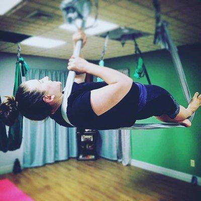 Aerial Yoga 2. Advanced Aerial Yoga class