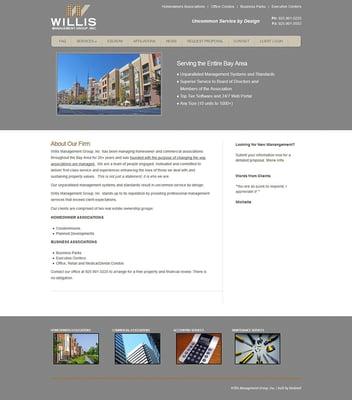 Web Design San Ramon - Property Management - WillisMG.com