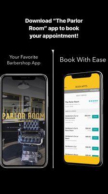 Download The Parlor Room app for easy, convenient appointment scheduling!