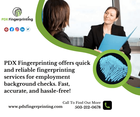 Unlock Your Hiring Potential with PDX Fingerprinting!