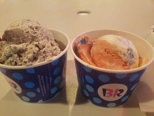 Double scoops? One is and the other is...? $5!