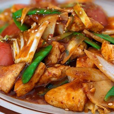 Red curry with tofu