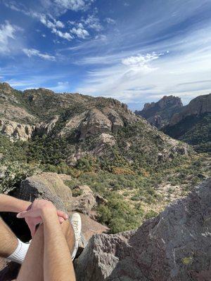 Top of the world at Lost Mine trail.