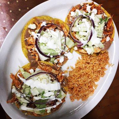 Tostadas de tinga for Mexian special night (Thursdays)