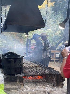 Steak  on the grill!