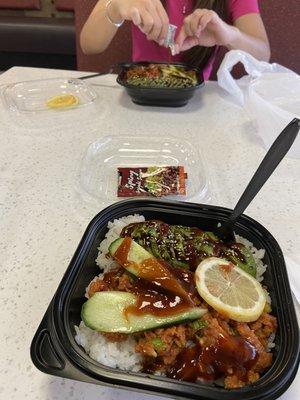 Spicy Tuna Bowl. about $10