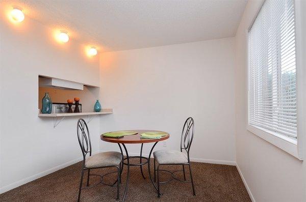 Dining area with space for a large table