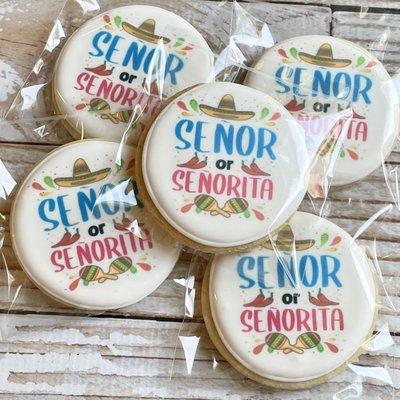 Printed baby shower cookies