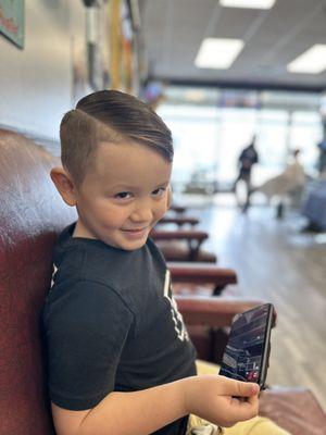 Great cut on my 5yo son by Andy