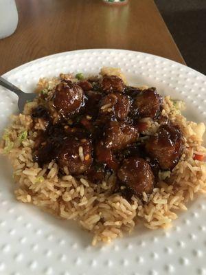 Manchurian with gravy (veggie)