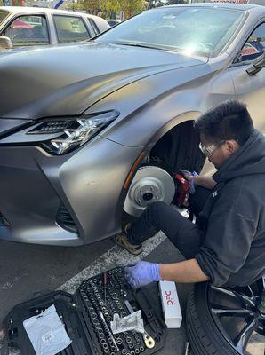 New brakes for this Lexus RC350