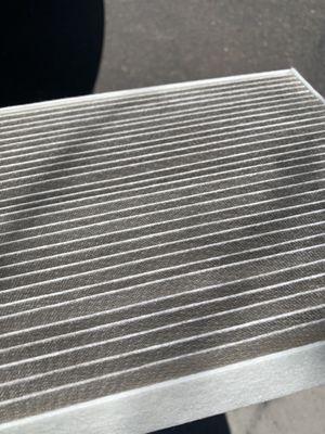 Cabin air filter front and back