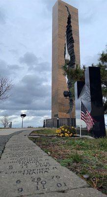 Tear drop memorial.