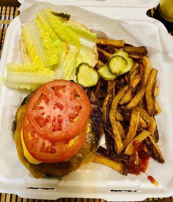 Cheeseburger + Fries